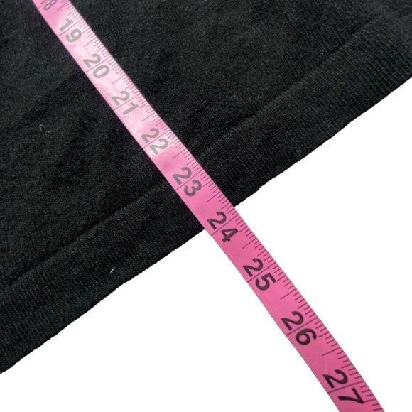 Vtg SCOTCH HOUSE Women Pullover Cashmere Sweater Long Sleeve Sz M Black 79-20 - Picture 11 of 16